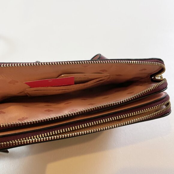 NEW Kate Spade Crossbody Floral Pup Cherrywood - Picture 9 of 11